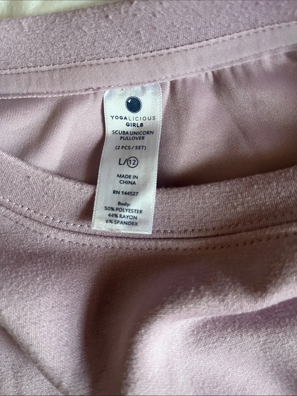 Yogalicious Lavender Cropped Crewneck Sweatshirt